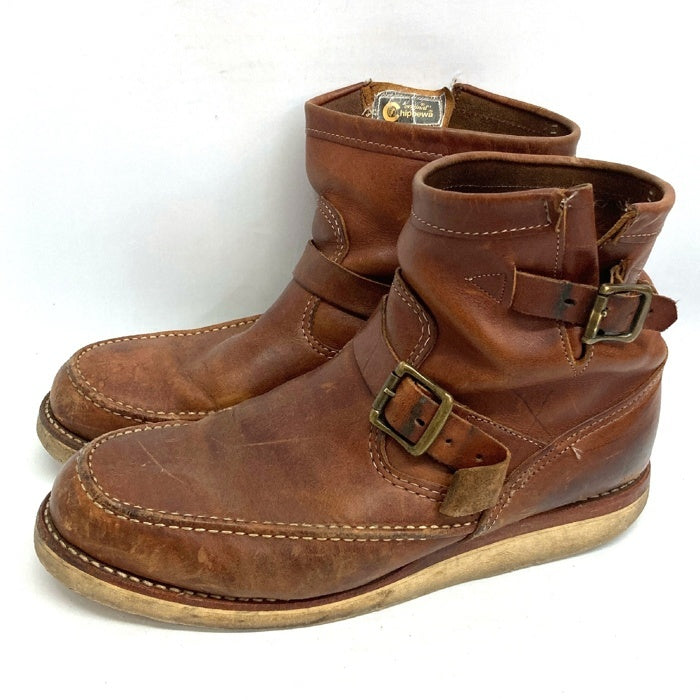 Chippewa チペワ 97876 MOC TOE ENGINEER BOOTS モックトゥ エンジニアブーツ ブラウン size9.5E 瑞穂店