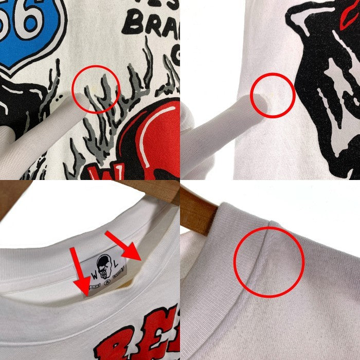Warren Lotas ウォーレンロータス WARREN`S スカル プリントTシャツ ホワイト Size M 福生店