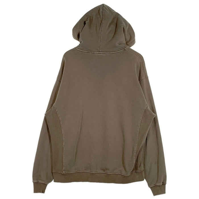 KITH キス プルオーバースウェットパーカー フーディー 無地 カーキ Size XL 福生店
