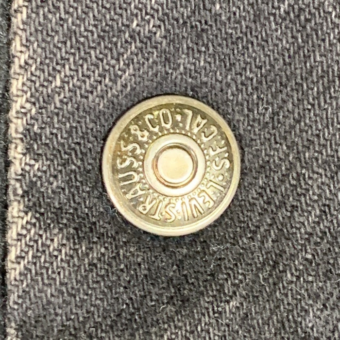 90`s Levi`s リーバイス ブラックデニムボアジャケット トラッカー 70629 4159 USA製 Size L 福生店