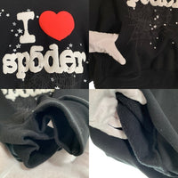 Sp5der スパイダー プルオーバー フーディー パーカー ブラック Size S 福生店