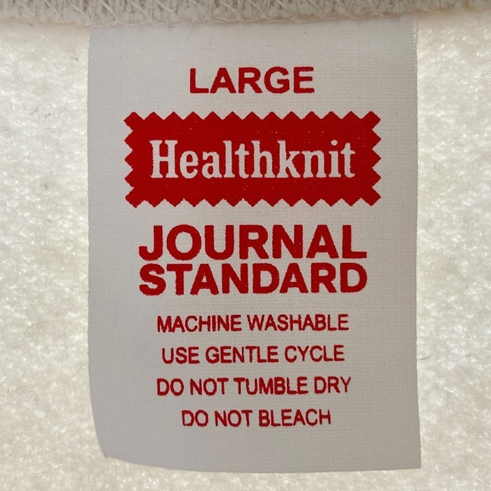 Healthknit ヘルスニット × JOURNAL STANDARD ジャーナルスタンダード ヘンリーネックスウェット ホワイト sizeL 瑞穂店