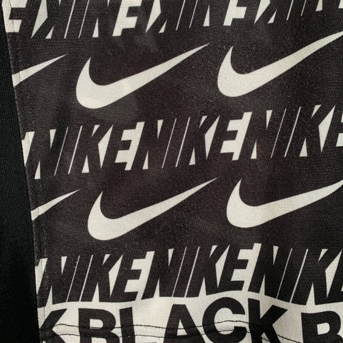 BLACK COMME des GARCONS ブラックコムデギャルソン 19AW NIKE ナイキ LOGO ZIP PARKA ロゴジップパーカー ブラック ホワイト 総柄 1D-T107 AD2019 Size XL 福生店
