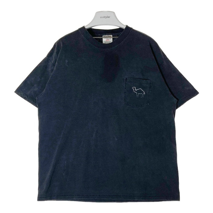 90's~ CAMEL キャメル プリント ポケットTシャツ タバコ ラクダ ONEITA メキシコ製 ブラック Size XL 瑞穂店