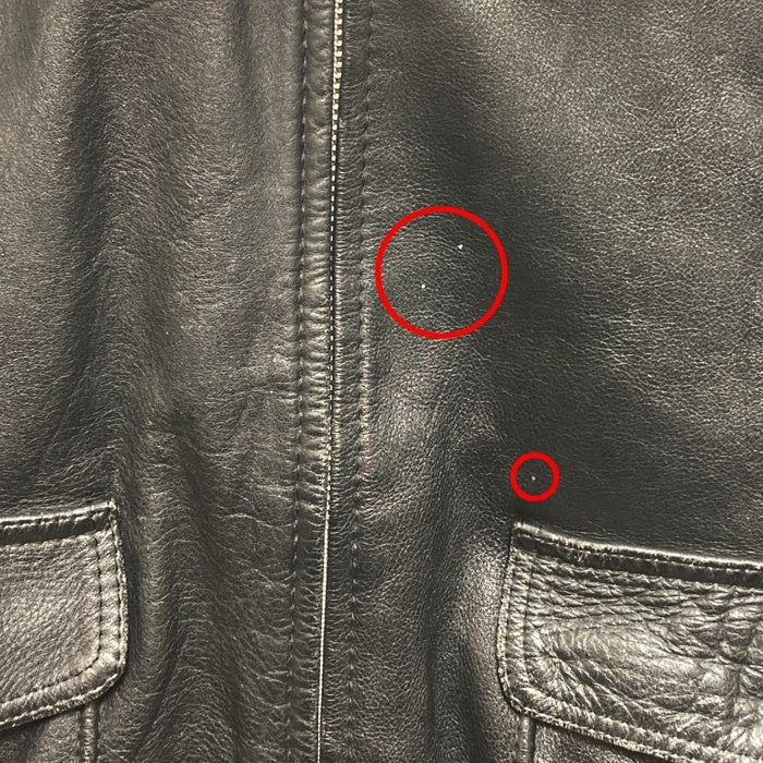 ブランド不明 レザーフライトジャケット ブラック Size M 相当 瑞穂店