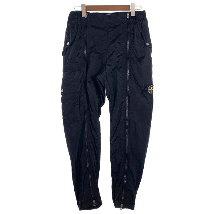 STONE ISLAND ストーンアイランド 22AW NYLON METAL IN ECONYL Front Zip Cargo Pants ナイロンメタル カーゴパンツ ブラック 77153169 Size W31 福生店