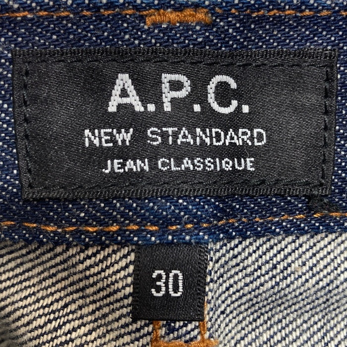 A.P.C. アーペーセー NEW STANDARD ボタンフライ テーパードデニムパンツ ジーンズ インディゴ Size 30 瑞穂店