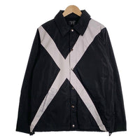 glamb グラム Cross coach Jacket クロスプリント コーチジャケット ブラック GB17AT/JKT02 Size 3 福生店