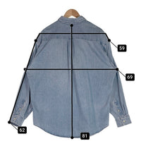 J.CREW ジェイクルー ボタンダウンデニムシャツ ライトブルー USA製 Size XL 福生店