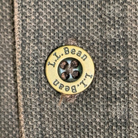 L.L.Bean エルエルビーン 鹿の子 ヘンリーネック ロングスリーブカットソー ブラウン Size XXL 福生店
