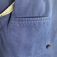 BOGLIOLI ボリオリ COAT コットン ダブルブレスレット ジャケット コート ネイビー メタルボタン イタリア製 Size 52 福生店