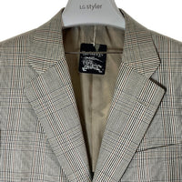 BURBERRYS バーバリーズ ウール シルク テーラードジャケット チェック グレー size165AB4 瑞穂店