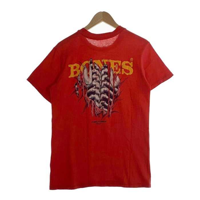 80's 90's POWELL PERALTA パウエルペラルタ BONES 半袖 Tシャツ レッド Size S相当 福生店