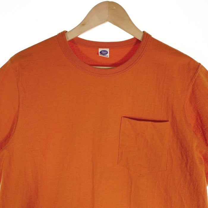 Buco ブコ ポケットTシャツ バックプリント オレンジ リアルマッコイズ Size M 福生店