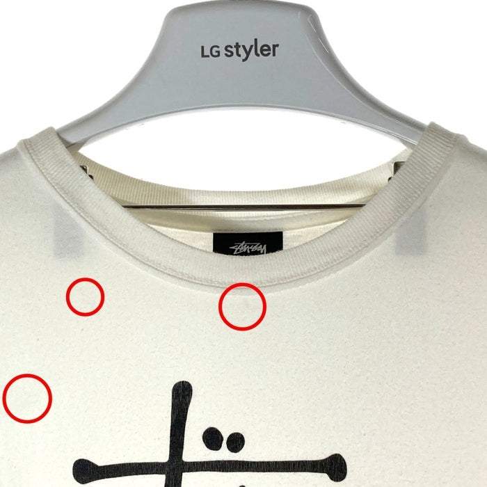 STUSSY ステューシー ショーンフォント ワールドツアー Tシャツ ホワイト sizeM 瑞穂店