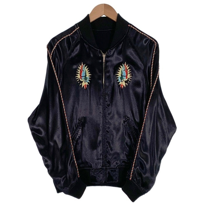 RUDE GALLARY TOKYO ルード ギャラリー トウキョウ 21AW OTO SKULL × MEX MARIA REVERSIBLE SOUVENIR JACKET マリア リバーシブル スーベニア ジャケット スカジャン ブラック Size 2 (Sサイズ） 福生店