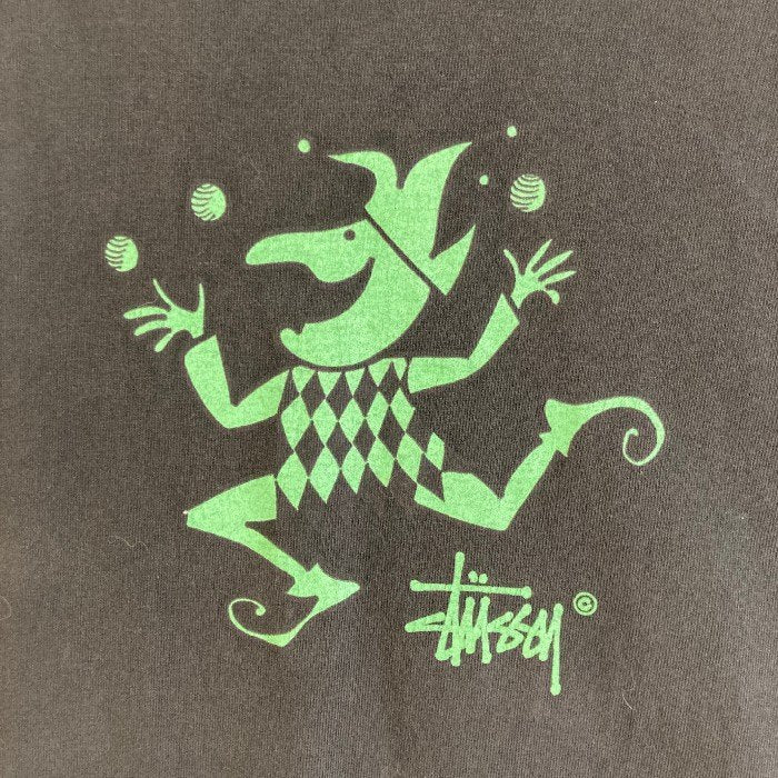 STUSSY ステューシー JUGGLER PIGMENT DYED TEE ジャグラー Tシャツ ブラック sizeL 瑞穂店