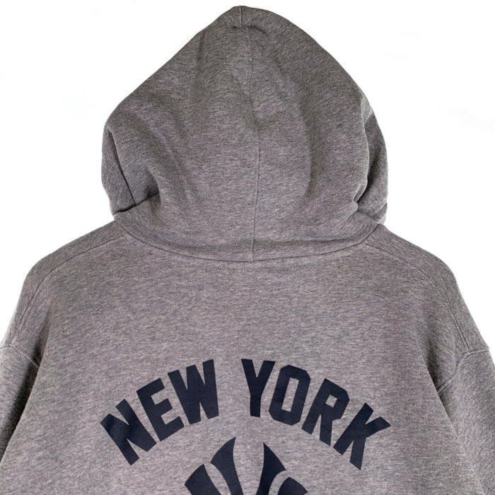 NEWERA ニューエラ Newyork Yankees ニューヨークヤンキース スウェット プルオーバーフーディー パーカー グレー Size XXL 福生店