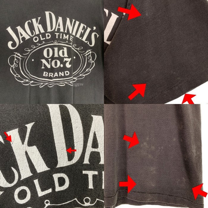90's JACK DANIEL'S ジャックダニエル プリントTシャツ ブラック Size XL 福生店