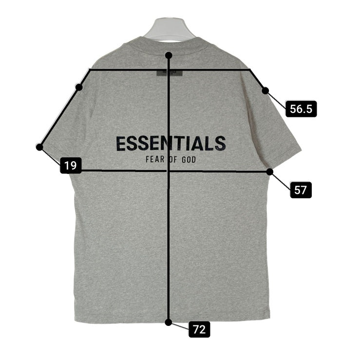 ESSENTIALS エッセンシャルズ モックネック フロッキープリント Tシャツ グレー sizeM 瑞穂店