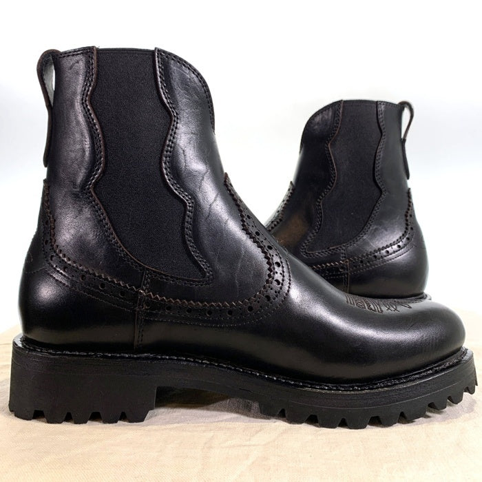One Trick Pony ワントリックポニー Western side gore boots ウエスタン サイドゴアブーツ ブラック ホースバット OTP-24AW-AC0004 Size 9 (27cm) 福生店