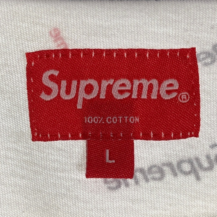 SUPREME シュプリーム 18AW Scatter Ringer Tee スキャッター リンガーTシャツ ホワイト ネイビー Size L 福生店