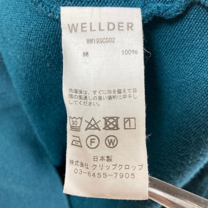 WELLDER ウェルダー Buck Side Tucked Crewneck スウェットトレーナー ブルー size4 瑞穂店