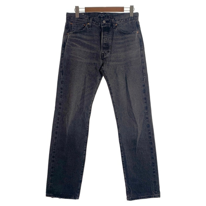 LEVI'S リーバイス ボタン裏3518 USED加工 ビッグE 赤耳 セルビッチ デニム パンツ ブラック 00501-3518 Size W32 L32 福生店
