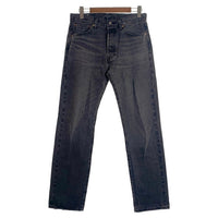 LEVI'S リーバイス ボタン裏3518 USED加工 ビッグE 赤耳 セルビッチ デニム パンツ ブラック 00501-3518 Size W32 L32 福生店