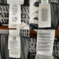 DIESEL ディーゼル P-LEO DEV TROUSERS バーンアウトトラウザー スウェットパンツ コットン ポリエステル グレー やや薄手 A14750 Size L 福生店