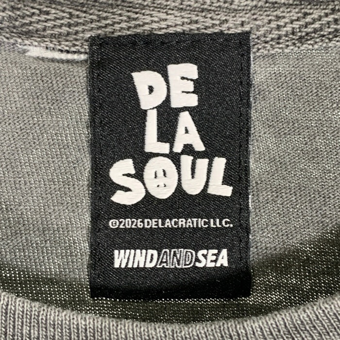 WIND AND SEA ウィンダンシー DE LA SOUL デラソウル WDS LOGO TEE 半袖 Tシャツ チャコール ブラック WDS-C-DLS-26-Q4-CS-05 Size XL 福生店