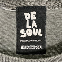 WIND AND SEA ウィンダンシー DE LA SOUL デラソウル WDS LOGO TEE 半袖 Tシャツ チャコール ブラック WDS-C-DLS-26-Q4-CS-05 Size XL 福生店