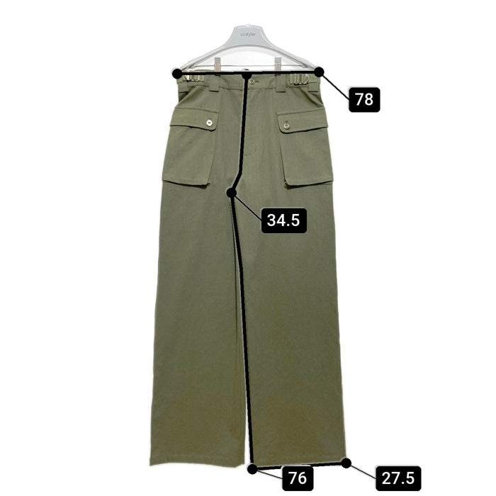 ブランド不明 ヘリンボーン モンキーパンツ オリーブ Size 30 瑞穂店