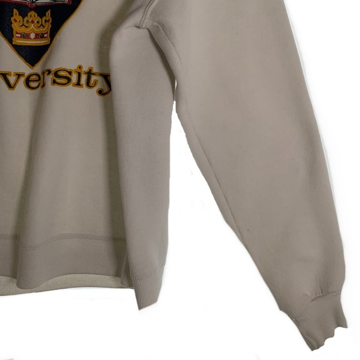 90's RUSSELL ATHLETIC ラッセル アスレチックス OXFORD University オックスフォード ユニバーシティー クルーネック スウェット ホワイト USA製 Size XL 福生店