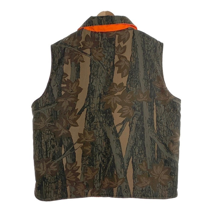 WINCHESTER ウィンチェスター リバーシブルベスト リアルツリー オレンジ 中綿 TREBARK Size XL 福生店
