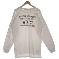 WTAPS ダブルタップス 18SS DESIGN LS SPEC TEE バックプリント ロングスリーブTシャツ ホワイト 181ATDT-CSM15 Size 03 福生店