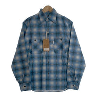 SUBCULTURE サブカルチャー COTTON PRINT SHIRT 長袖 コットン プリント シャツ ブルー Size 3 福生店