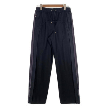 BURBERRY LONDON ENGLAND バーバリーロンドン サイドライン トラックパンツ ブラック パープル ウール モヘア 4557947 イタリア製 Size S 福生店