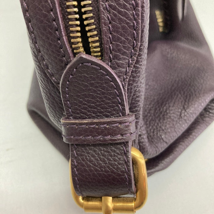 BALLY バリー レザー 2wayショルダーバッグ パープル 瑞穂店