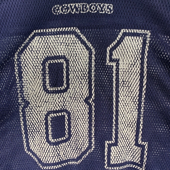REEBOK リーボック NFL Dallas Cowboys ダラス カウボーイズ  TERRELL OWENS 半袖 フッドボール シャツ ジャージ ネイビー ホワイト 7009A07 Size 2XL 福生店