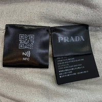 PRADA プラダ シルク Vネックニットセーター グレー シルバー UMB283 Size 52 福生店