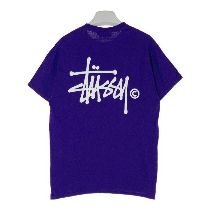 STUSSY ステューシー ロゴ 両面プリント Tシャツ パープル sizeS 瑞穂店