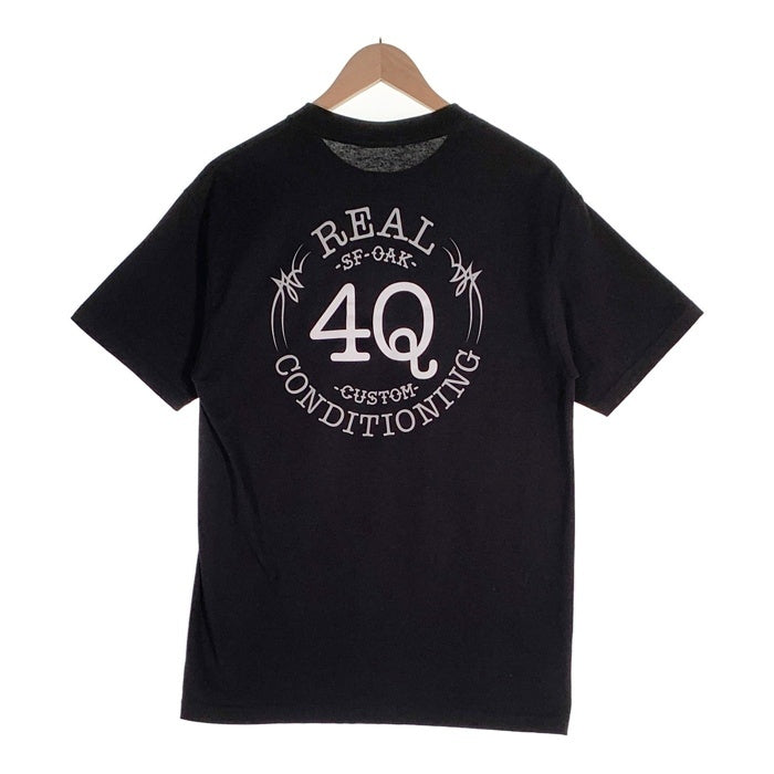REAL SKATEBOARDS リアル スケートボード 4Q CONDITIONING フォーキュー コンディショニング 半袖 Tシャツ ブラック メキシコ製 Size M 福生店