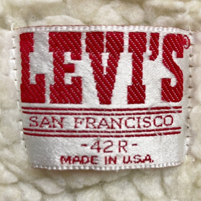 Levi's リーバイス 70608-0216 ボタン裏527 USA製 デニムボアジャケット Gジャン インディゴ size42 瑞穂店