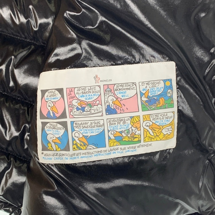MONCLER モンクレール LANOUX GILET LANOUX VEST ロゴワッペン ダウンベスト ブラック  D20914333005 Size 3 福生店