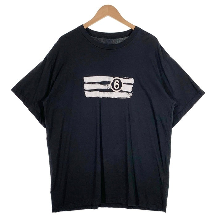 MM6 Maison Margiela エムエムシックス メゾンマルジェラ 25SS ナンバリングロゴプリント Tシャツ ブラック SH2GC0023 Size L 福生店