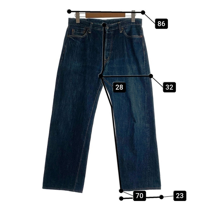 OMNIGOD オム二ゴッド ボタンフライ 赤耳 セルビッチ デニムパンツ インディゴ 50-010A Size W34 L33 福生店