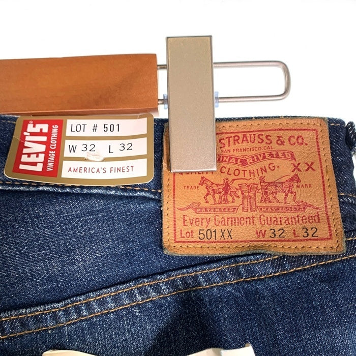 LEVIS VINTAGE CLOTHING リーバイスヴィンテージクロージング LVC 1947復刻 501XX テーパードデニムパンツ ジーンズ インディゴ USED加工 47501-0176 Size 32×32 福生店