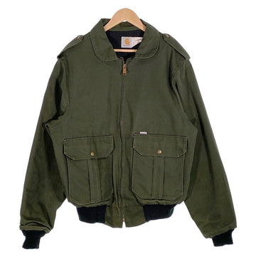 90`s Carhartt カーハート ダック ボンバージャケット サンタフェ モスグリーン JR264 Size L 福生店