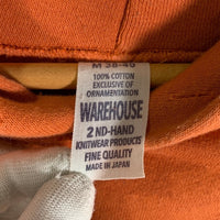 WAREHOUSE ウェアハウス BEACH PATROL 2ND-HAND ビーチパトロール セカンドハンド セコハン プルオーバーフーディー パーカー オレンジ Lot.462 Size M (38-40) 福生店